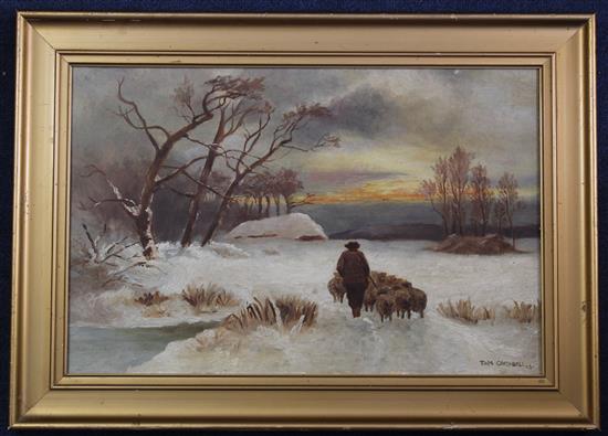 Tom Campbell (Exh. 1901-1940) Homeward Bound, 11 x 17in.
